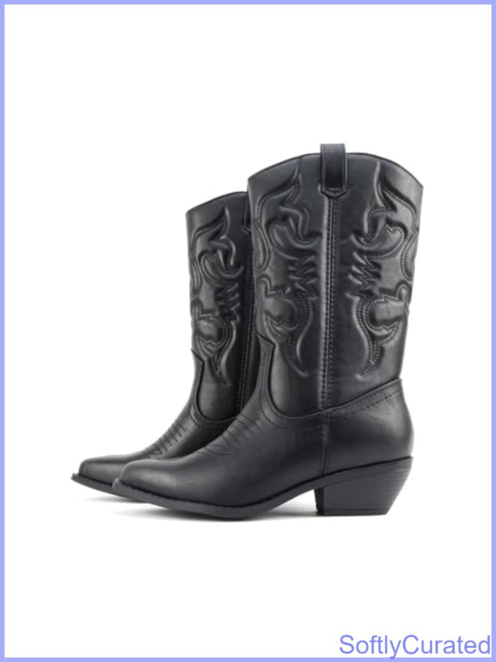 Western Pointed Toe Knee High Cowboy Boots